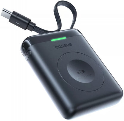 Baseus EnerFill FW11 trådløs ekstern batteri for Apple Watch Series, 1640mAh, 5W, 1 x QI, svart E0205301