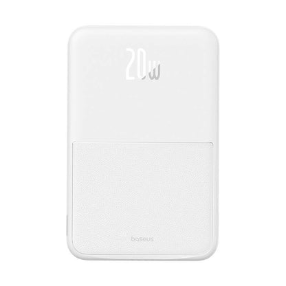 Ekstern trådløs batteri Baseus MagPro PPCXZ05, 5000mAh, 20W, PD + FQI, 1 x QI - 1 x USB-C, Hvit P10064101223-00