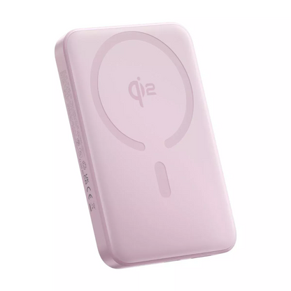 Ekstern trådløs batteri Baseus Enerfill FM12, 10000mAh, 22.5W, PD + FQI, 1 x QI - 1 x USB-C, Rosa E0028502