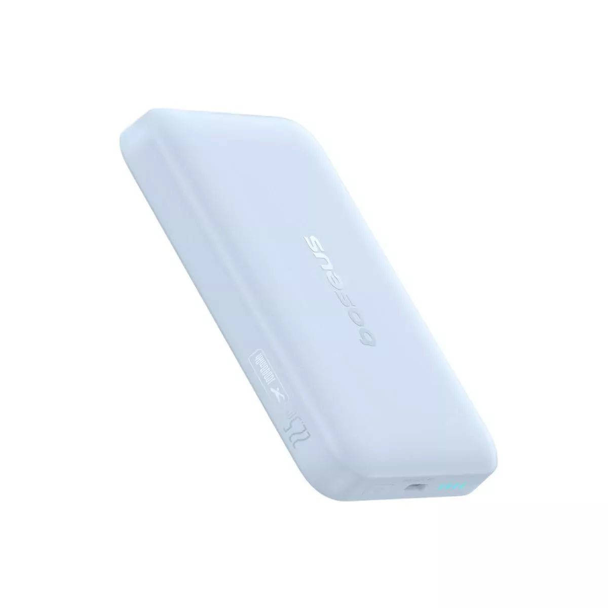 Trådløs ekstern batteri Baseus EnerFill FM11 Ultra-Mini, 10000mAh, 22,5W, PD + FQI, 1 x QI - 1 x USB-C, Blå P1008210E313-00