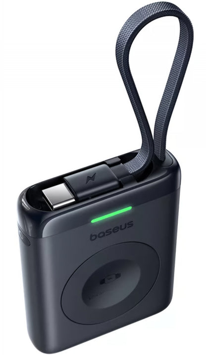 Baseus EnerFill FW11 trådløs ekstern batteri for Apple Watch Series, 1640mAh, 5W, 1 x QI, svart E0205301