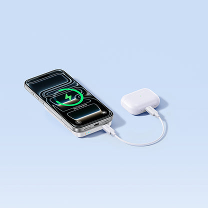 Baseus EnerFill FM11 trådløs ekstern batteri, 10000mAh, 30W, PD + FQI, 1 x QI - 1 x USB-C, hvit