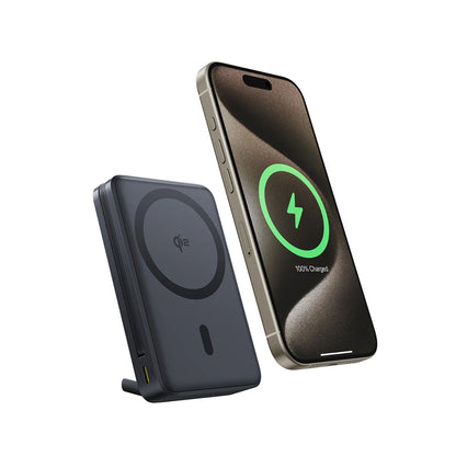 Ekstern trådløs batteri Baseus Nomos, 10000mAh, 45W, PD + FQI, 1 x QI - 2 x USB-C, Svart P10078800123-00