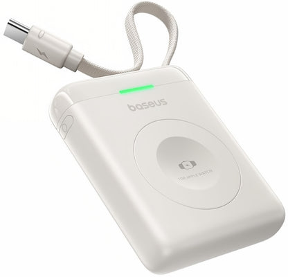Trådløs ekstern batteri Baseus EnerFill FW11 for Apple Watch Series, 1640mAh, 5W, 1 x QI, Hvit E0205302