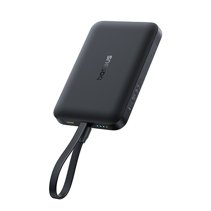 Baseus EnerFill FM11 trådløs powerbank, 10 000 mAh, 30 W, PD + FQI, 1 x QI – 2 x USB-C, svart E0028904