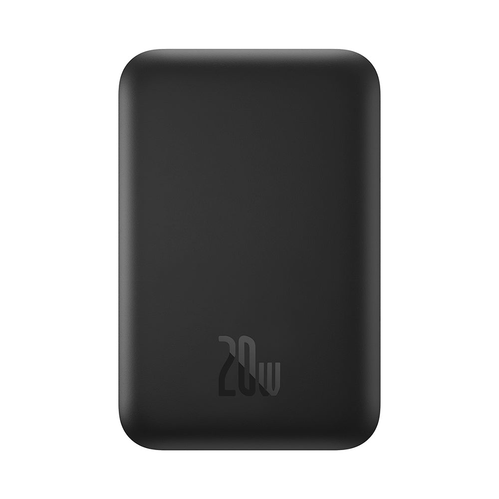 Ekstern trådløs batteri Baseus Mini Air, 6000mAh, 20W, PD + FQI, 1 x QI - 1 x USB-C, Svart P10059002113-00