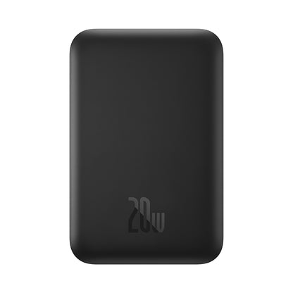 Ekstern trådløs batteri Baseus Mini Air, 6000mAh, 20W, PD + FQI, 1 x QI - 1 x USB-C, Svart P10059002113-00