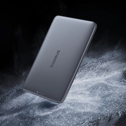 Ekstern trådløs batteri Baseus PicoGo AM41, 5000mAh, 20W, PD + FQI, 1 x QI - 1 x USB-C, Grå P1007680C813-00
