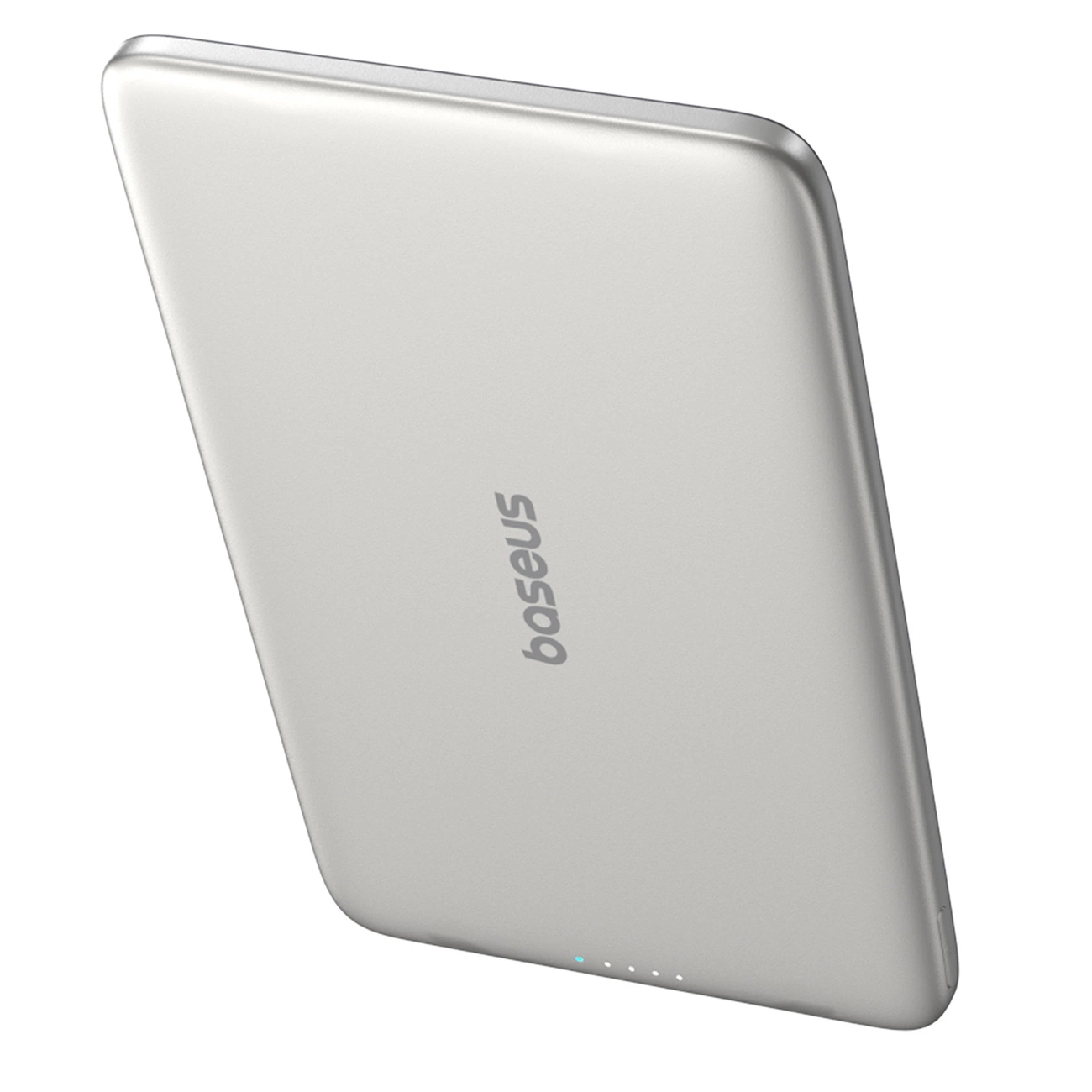 Ekstern trådløs batteri Baseus PicoGo AM41, 5000mAh, 20W, PD + FQI, 1 x QI - 1 x USB-C, Beige