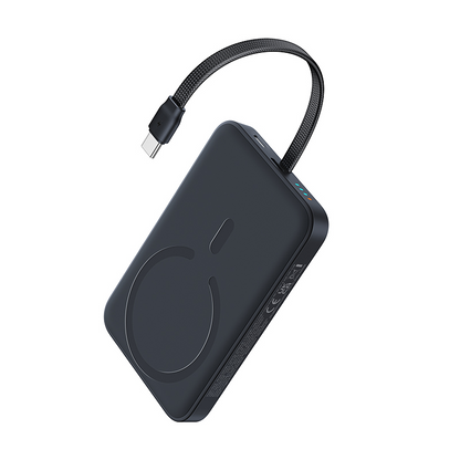 Baseus EnerFill FM11 trådløs powerbank, 10 000 mAh, 30 W, PD + FQI, 1 x QI – 2 x USB-C, svart E0028904