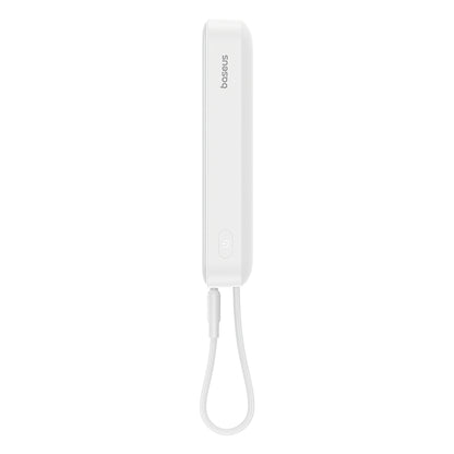 Ekstern trådløs batteri Baseus Magnetic Mini, 10000mAh, 30W, PD + FQI, 1 x QI - 2 x USB-C, Hvit P1002210B223-00