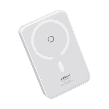 Ekstern trådløs batteri Baseus MagPro PPCXZ05, 5000mAh, 20W, PD + FQI, 1 x QI - 1 x USB-C, Hvit P10064101223-00
