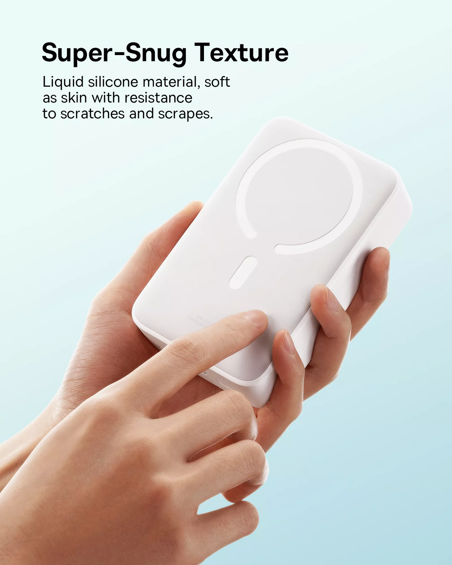 Trådløs ekstern batteri Baseus EnerFill FM41 Mini, 20000mAh, 20W, PD + FQI, 1 x QI - 1 x USB-C, Hvit E0027U01