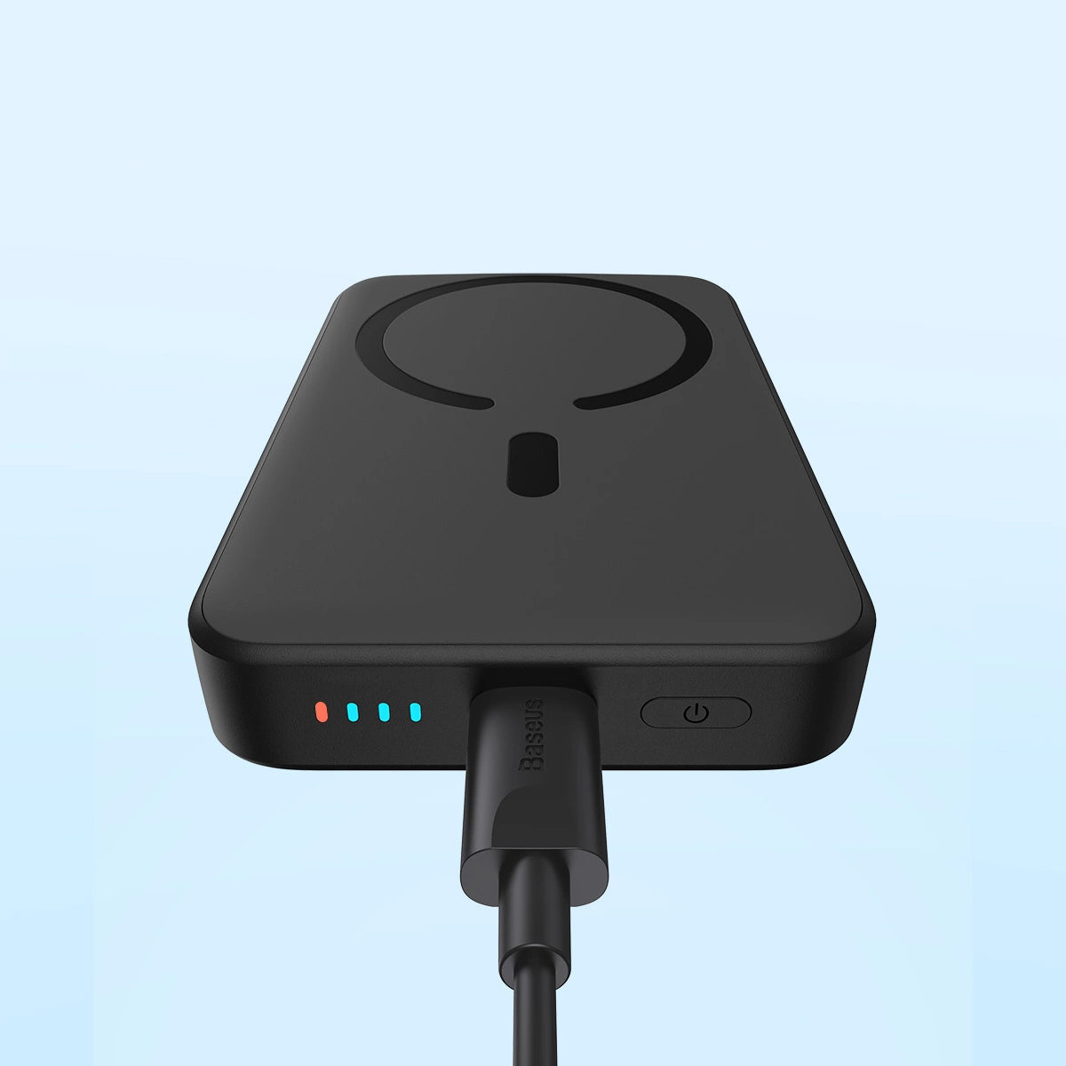 Ekstern trådløs batteri Baseus Magnetic Mini, 10000mAh, 20W, PD + FQI, 1 x QI - 1 x USB-C, Svart PPCX070001