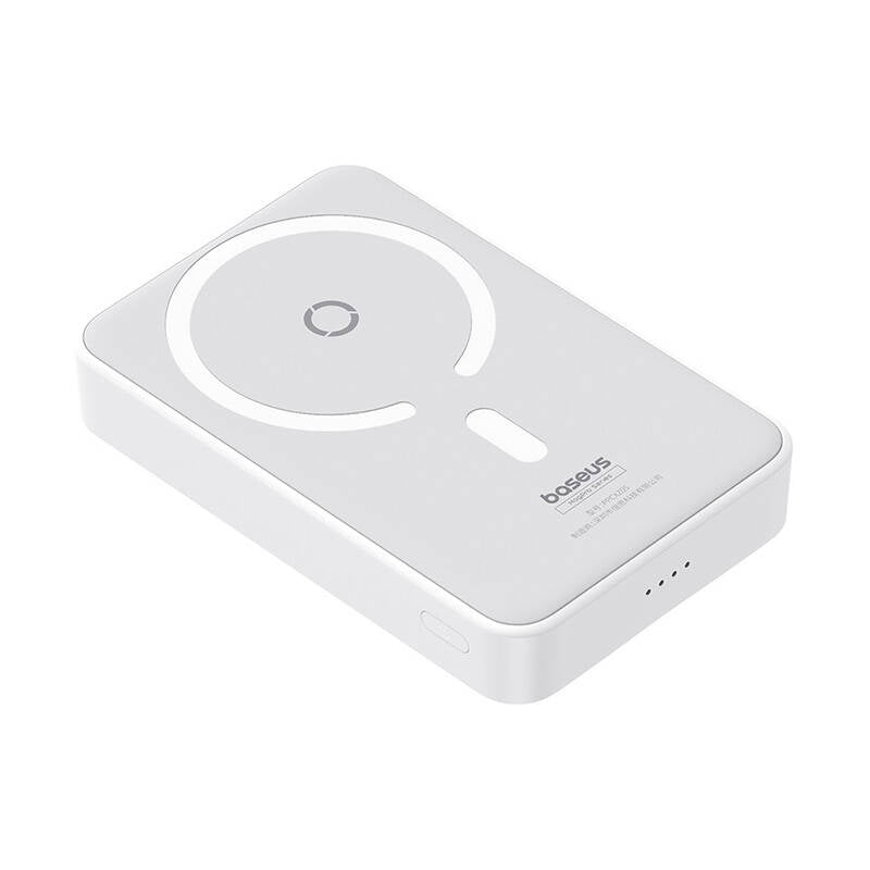 Ekstern trådløs batteri Baseus MagPro PPCXZ05, 5000mAh, 20W, PD + FQI, 1 x QI - 1 x USB-C, Hvit P10064101223-00