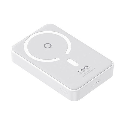 Ekstern trådløs batteri Baseus MagPro PPCXZ05, 5000mAh, 20W, PD + FQI, 1 x QI - 1 x USB-C, Hvit P10064101223-00