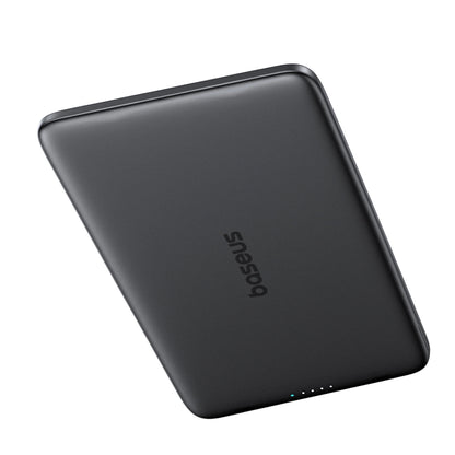 Ekstern trådløs batteri Baseus PicoGo AM41, 5000mAh, 20W, PD + FQI, 1 x QI - 1 x USB-C, Grå P1007680C813-00