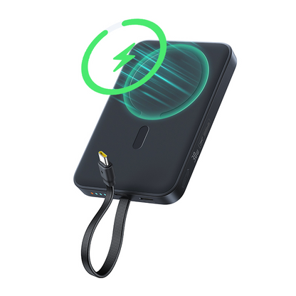 Baseus EnerFill FM11 trådløs powerbank, 10 000 mAh, 30 W, PD + FQI, 1 x QI – 2 x USB-C, svart E0028904