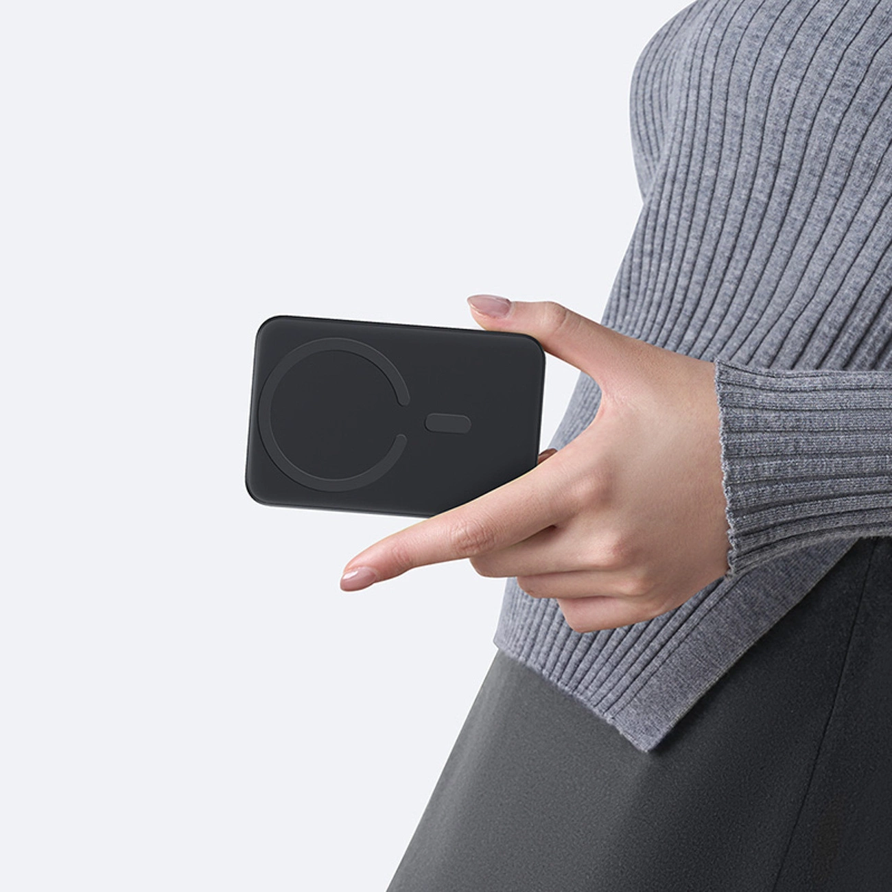 Ekstern trådløs batteri Baseus EnerFill FM11 Ultra-Mini, 10000mAh, 22.5W, PD + FQI, 1 x QI - 1 x USB-C, Svart P1008210E123-00