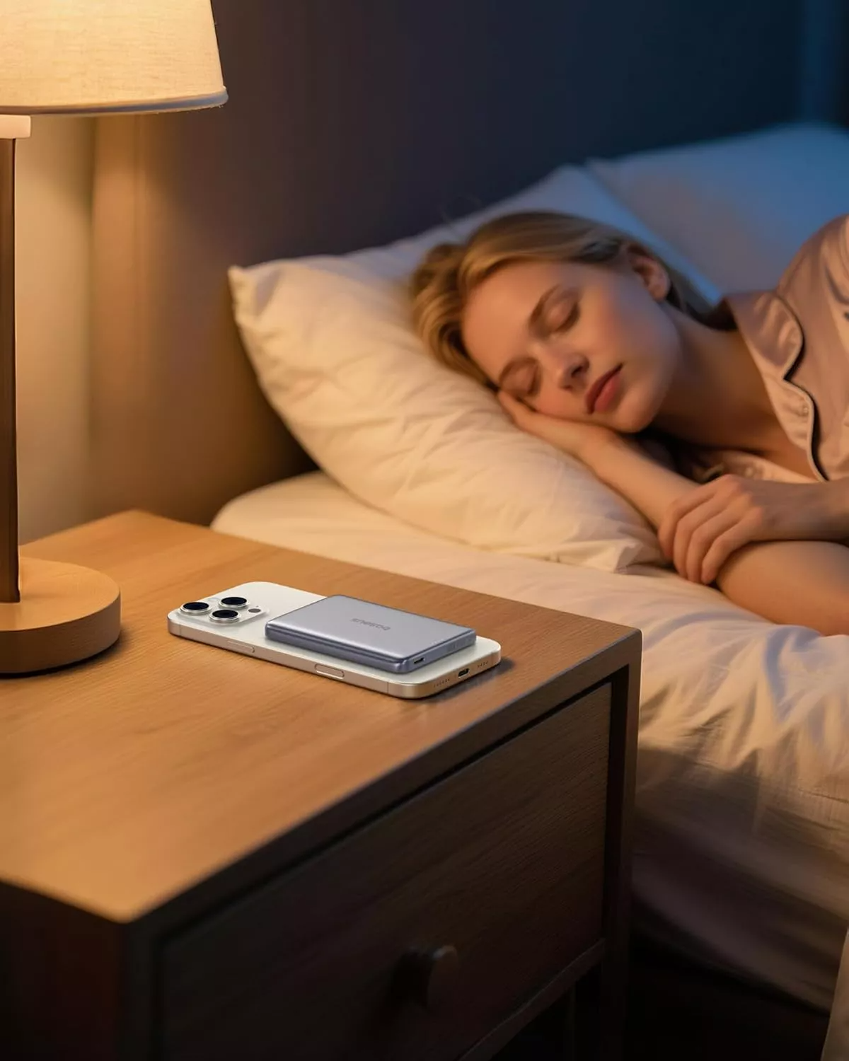 Ekstern trådløs batteri Baseus PicoGo AM41, 10000mAh, 27W, PD + FQI, 1 x QI - 1 x USB-C, Grå E0027200