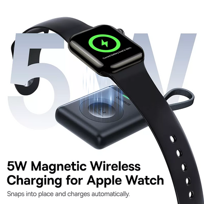 Baseus EnerFill FW11 trådløs ekstern batteri for Apple Watch Series, 1640mAh, 5W, 1 x QI, svart E0205301