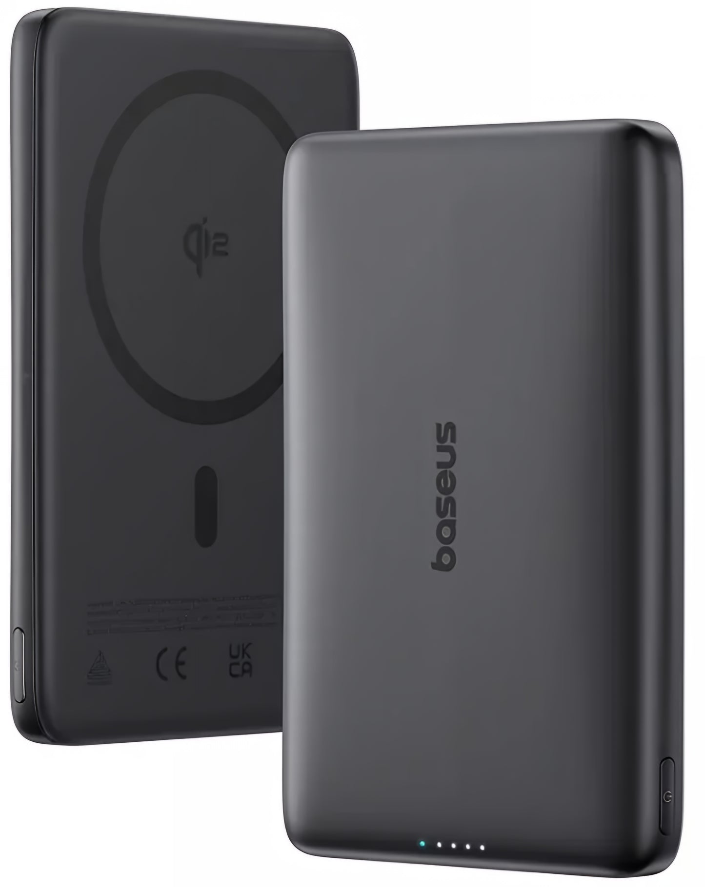 Ekstern trådløs batteri Baseus PicoGo AM41, 10000mAh, 27W, PD + FQI, 1 x QI - 1 x USB-C, Svart E0027201