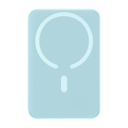 Ekstern trådløs batteri Baseus Magnetic Mini, 10000mAh, 20W, PD + FQI, 1 x QI - 1 x USB-C, Blå PPCX110103