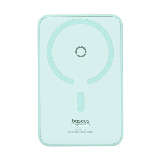 Ekstern trådløs batteri Baseus MagPro PPCXZ05, 5000mAh, 20W, PD + FQI, 1 x QI - 1 x USB-C, Grønn P10064101333-00