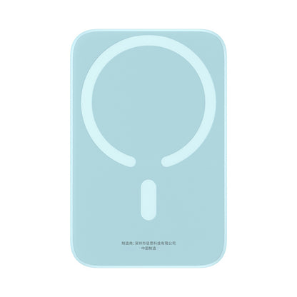 Ekstern trådløs batteri Baseus Mini Air, 6000mAh, 20W, PD + FQI, 1 x QI - 1 x USB-C, Blå P10059002313-00