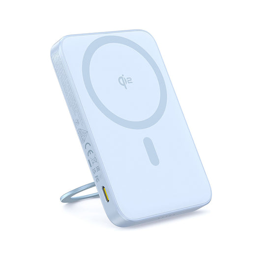 Ekstern trådløs batteri Baseus PicoGo, 5000mAh, 20W, PD + FQI, 1 x QI - 1 x USB-C, Blå P10076800313-00