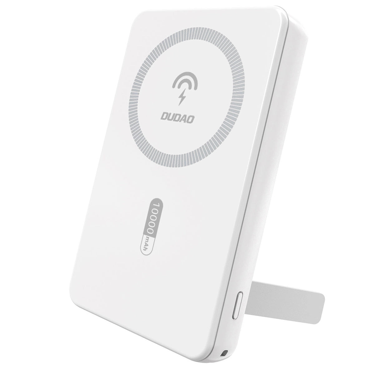 Ekstern trådløs batteri Dudao K14S+, 10000mAh, 22.5W, QC + PD + FQI, 1 x QI - 1 x USB-A - 1 x USB-C, Hvit