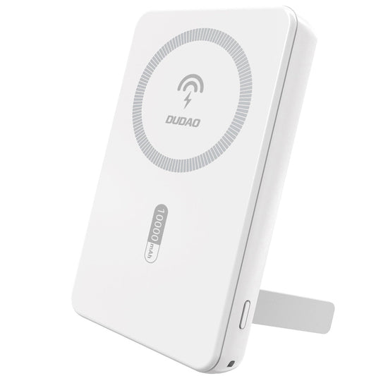 Ekstern trådløs batteri Dudao K14S+, 10000mAh, 22.5W, QC + PD + FQI, 1 x QI - 1 x USB-A - 1 x USB-C, Hvit
