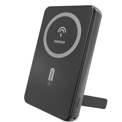 Ekstern trådløs batteri Dudao K14S+, 10000mAh, 22.5W, QC + PD + FQI, 1 x QI - 1 x USB-A - 1 x USB-C, Svart