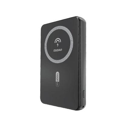 Trådløs ekstern batteripakke Dudao K14S, 5000mAh, 20W, QC + PD + FQI, 1 x QI - 1 x USB-A - 1 x USB-C, Svart