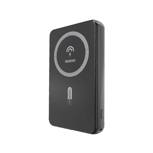 Trådløs ekstern batteripakke Dudao K14S, 5000mAh, 20W, QC + PD + FQI, 1 x QI - 1 x USB-A - 1 x USB-C, Svart