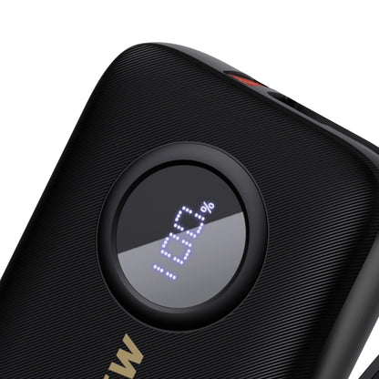 Dudao K14 Ekstern Batteri, 10000mAh, 22.5W, QC + PD, 1 x Lightning - 1 x USB-A - 2 x USB-C, Svart