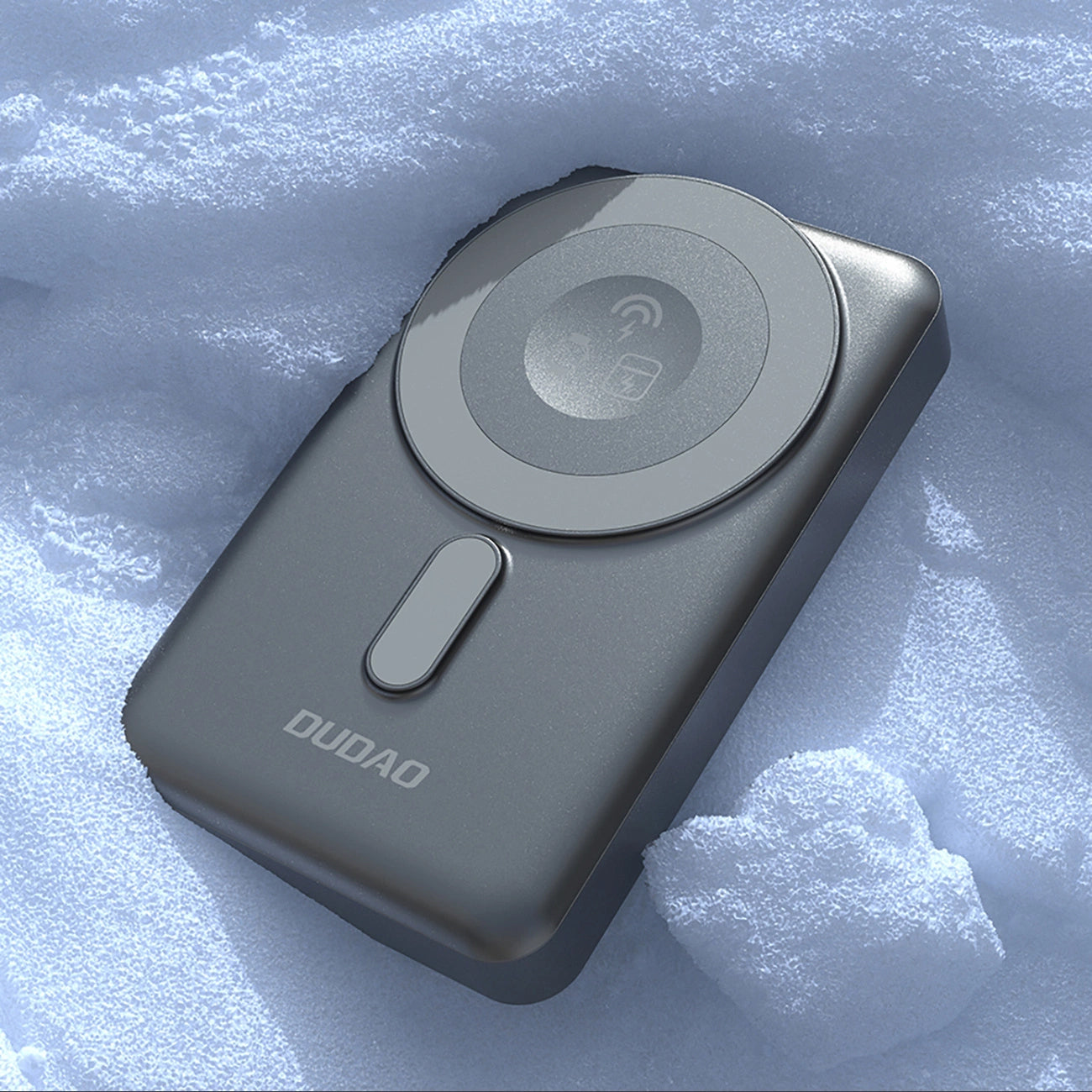 Ekstern trådløs batteri Dudao K29, 10000mAh, 20W, PD + FQI, 1 x Lightning - 1 x QI - 1 x USB-C, Grå