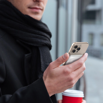 Ekstern trådløs batteri Dudao K26s, 5000mAh, 20W, PD + FQI, 1 x QI - 1 x USB-C, Hvit