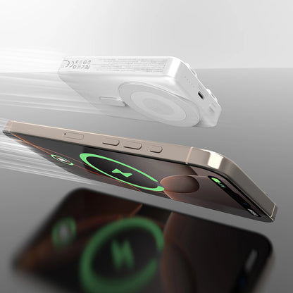 Ekstern trådløs batteri Dudao K29, 10000mAh, 20W, PD + FQI, 1 x Lightning - 1 x QI - 1 x USB-C, Grå