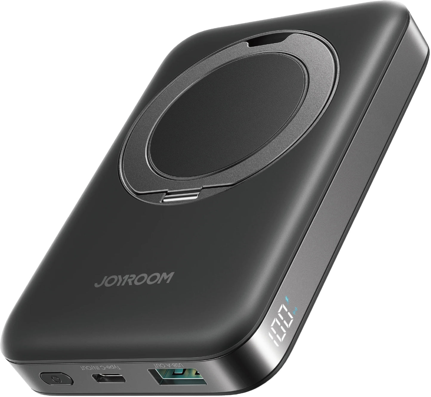 Ekstern trådløs batteri Joyroom JR-PBM12, 10000mAh, 22.5W, QC + PD + FQI, 1 x QI - 1 x USB-A - 1 x USB-C, Svart