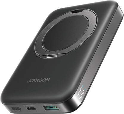 Ekstern trådløs batteri Joyroom JR-PBM12, 10000mAh, 22.5W, QC + PD + FQI, 1 x QI - 1 x USB-A - 1 x USB-C, Svart