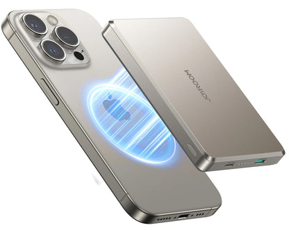 Trådløs ekstern batteri Joyroom JR-PBM08 Pro, 10000mAh, 22,5W, PD + FQI, 1 x QI - 2 x USB-C, Beige