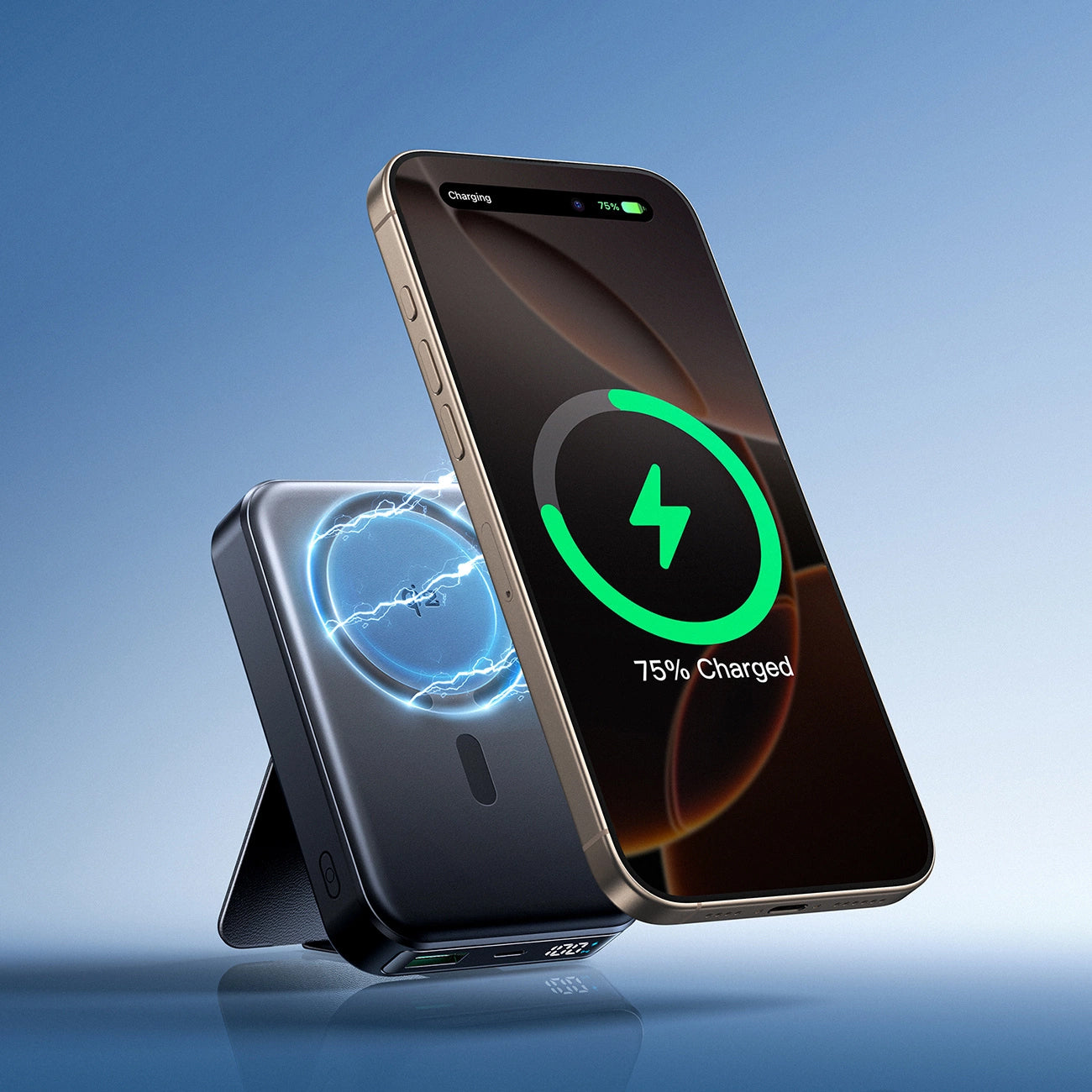 Ekstern trådløs batteri Joyroom JR-PBM11, 10000mAh, 22.5W, QC + PD + FQI, 1 x QI - 1 x USB-A - 1 x USB-C, Svart