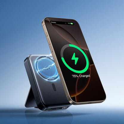 Ekstern trådløs batteri Joyroom JR-PBM11, 10000mAh, 22.5W, QC + PD + FQI, 1 x QI - 1 x USB-A - 1 x USB-C, Svart