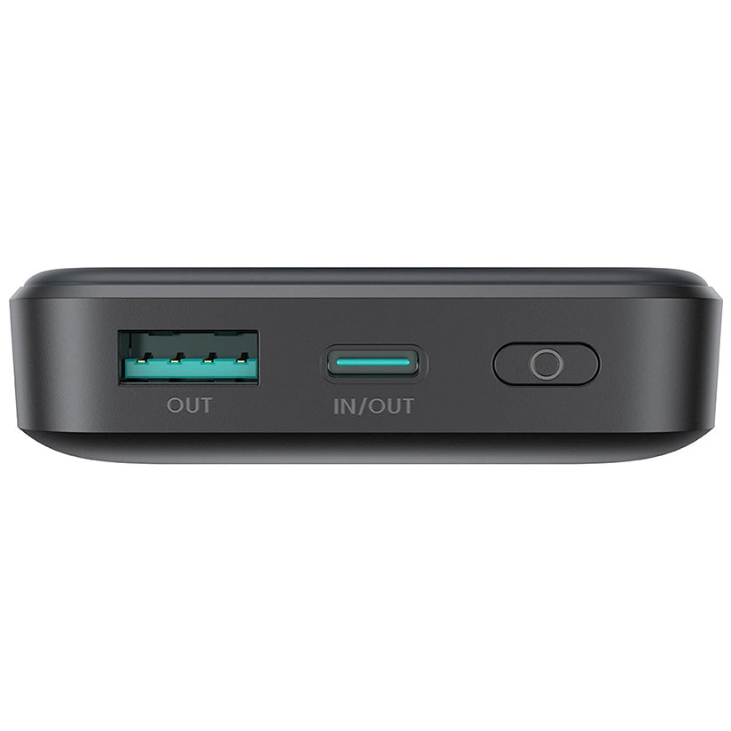 Ekstern trådløs batteri Joyroom JR-W020, 10000mAh, 20W, QC + PD + FQI, 1 x QI - 1 x USB-A - 1 x USB-C, Svart