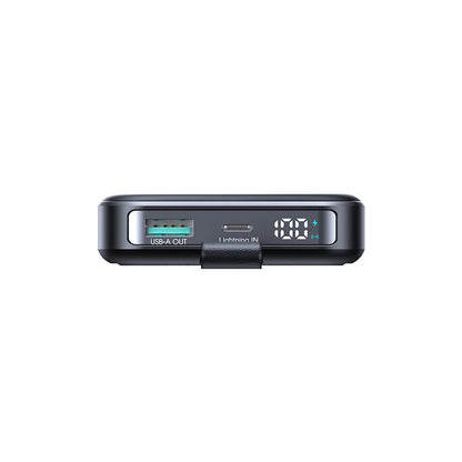 Ekstern trådløs batteri Joyroom JR-PBM11, 10000mAh, 22.5W, QC + PD + FQI, 1 x QI - 1 x USB-A - 1 x USB-C, Svart