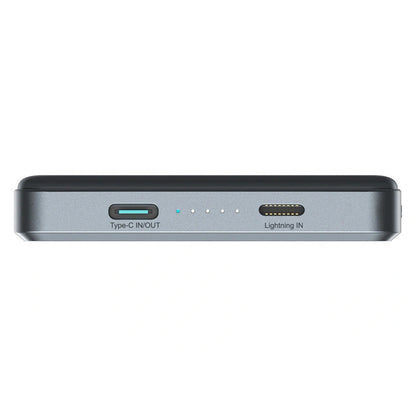 Joyroom JR-PBM08 Pro trådløs ekstern batteri, 10000mAh, 22.5W, PD + FQI, 1 x QI - 2 x USB-C, grå