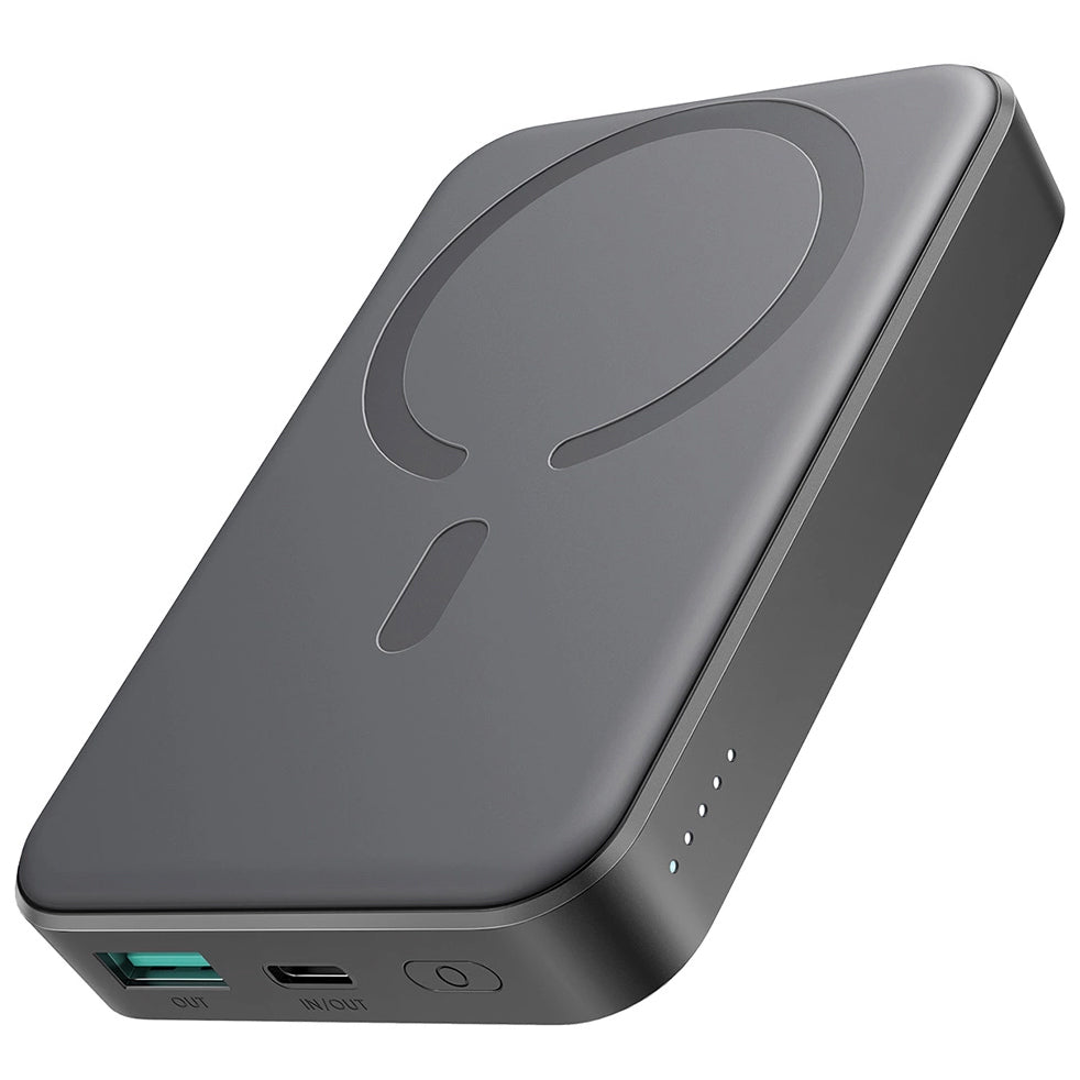 Ekstern trådløs batteri Joyroom JR-W020, 10000mAh, 20W, QC + PD + FQI, 1 x QI - 1 x USB-A - 1 x USB-C, Svart