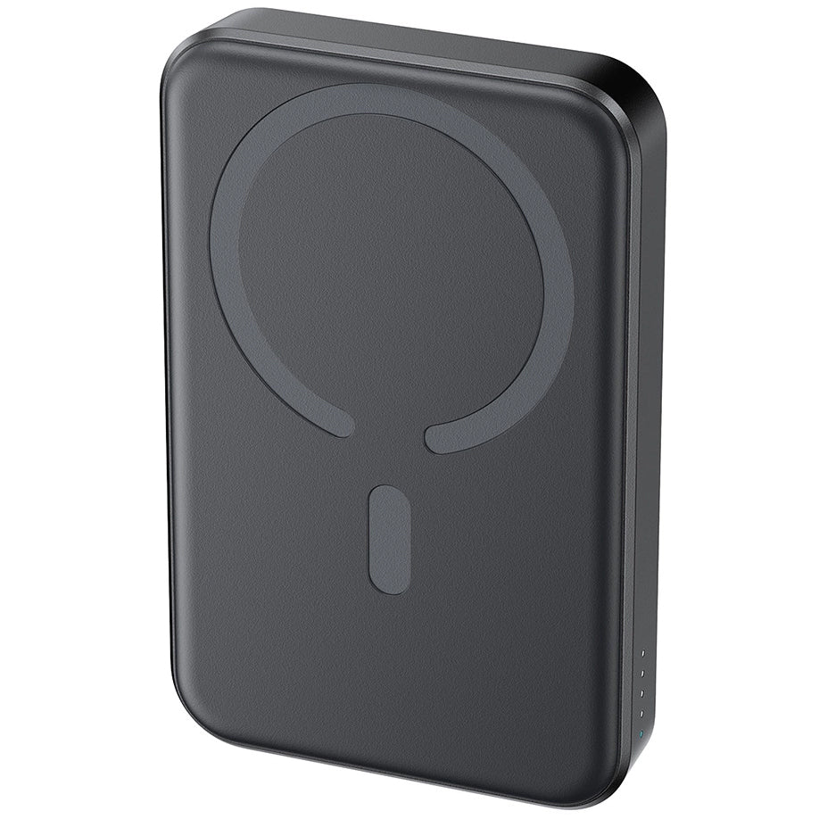 Ekstern trådløs batteri Joyroom JR-W020, 10000mAh, 20W, QC + PD + FQI, 1 x QI - 1 x USB-A - 1 x USB-C, Svart