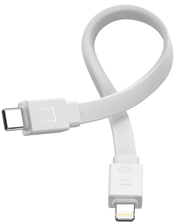 Ekstern trådløs batteri Joyroom JR-PBM01, 10000mAh, 20W, QC + PD + FQI, 1 x Lightning - 1 x QI - 1 x USB-C, Hvit